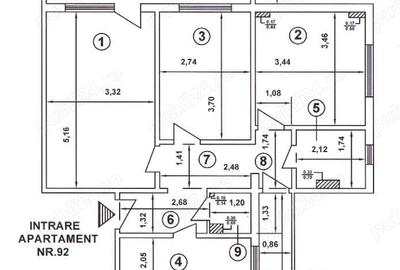 Apartament cu 3 camere decomandat, mobilat în Sebastian - 8