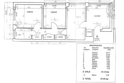 Apartament cu 3 camere semidecomandat, mobilat în Central - 12
