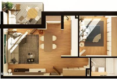 Apartament cu 2 camere în Între Lacuri