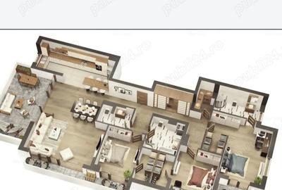 Apartament cu 4 camere decomandat în Noua - 1