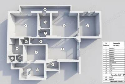 Apartament cu 4 camere semidecomandat în Calea Călărașilor - 14