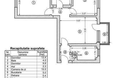 Apartament 3 camere - Cismigiu - Plevnei, vedere mixta. - 16