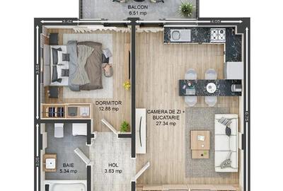 Apartament doua camere, Tractorul, Brasov - 7