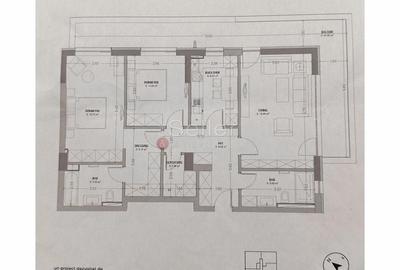 Apartament cu 3 camere decomandat, mobilat în Sud - 27