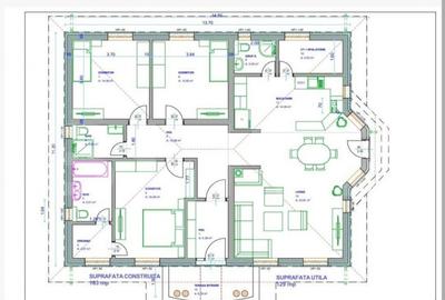 Casa 129mp utili, 500 mp, incalzire in pardoseala, Sanpetru - 5