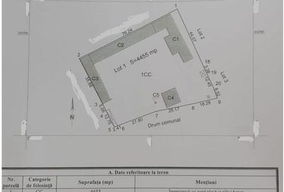 Teren Construcții intravilan de 4455 mp, în Exterior Nord - 3