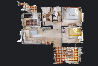 Apartament cu 3 camere decomandat, mobilat în Tineretului - 38