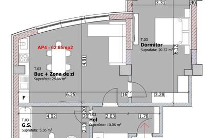 Apartament cu 2 camere în Morăreni - 7