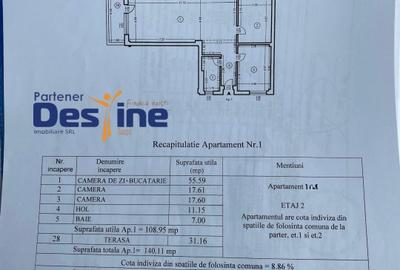 Penthouse cu 3 camere, mobilat în Bucium - 12