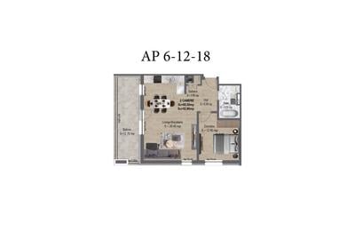 Apartament cu 2 camere decomandat în Exterior Nord - 2