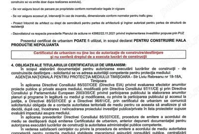 Vand 10436 mp teren industrial cu PUZ hala productie nepoluanta zona aeroport - 6