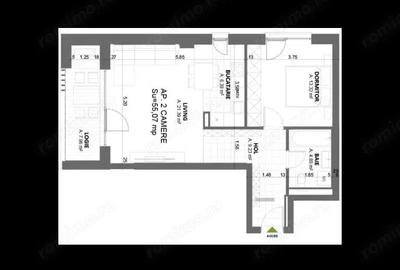 Apartament 2 camere lux, Nord One Torontal - 1
