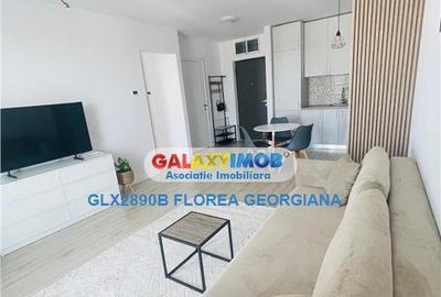 Apartament cu 2 camere semidecomandat, mobilat în Băneasa