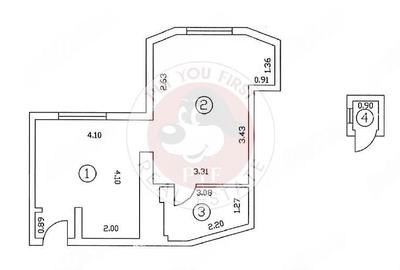 Apartament cu 2 camere semidecomandat în Romană - 3