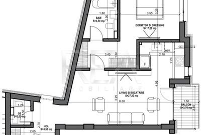 2 camere 2 bai in Centrul Orasului la 8 minute de metrou 2 camere 2 bai in Centrul Orasului la 8 minute de metrou - 9