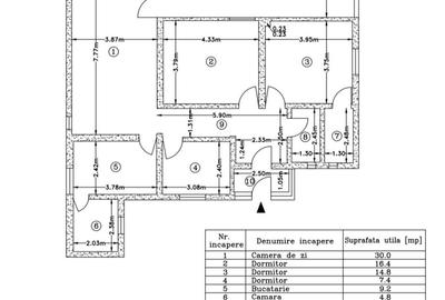 Casă cu 4 camere decomandat cu Canalizare în Central - 11