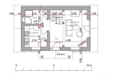 Casă cu 4 camere în Central - 5