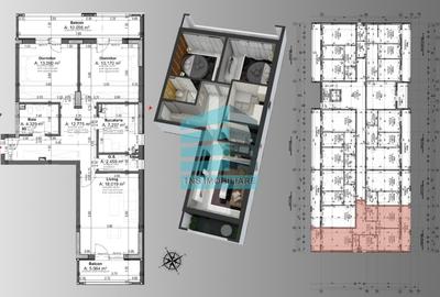 Apartament cu 3 camere decomandat în Titan - 4