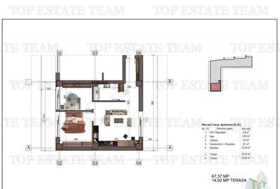 Apartament 2 camere 2 terase bloc nou metrou 1 Decembrie 191 Apartament 2 camere 2 terase bloc nou metrou 1 Decembrie 191 - 1