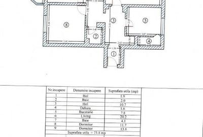 Apartament 3 camere, decomandat, Zona Inel 2 - 11