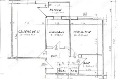 Apartament cu 2 camere decomandat în Central