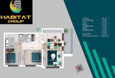 Apartament cu 3 camere decomandat în Theodor Pallady