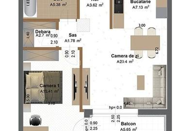 2 camere la parter, Concept 9 – ideal pentru locuit sau business - 2