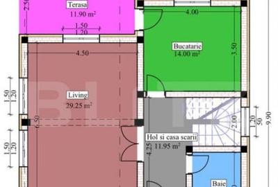 Casa individuala 4 camere, 120 mp utili, Teren 517 mp la - 12