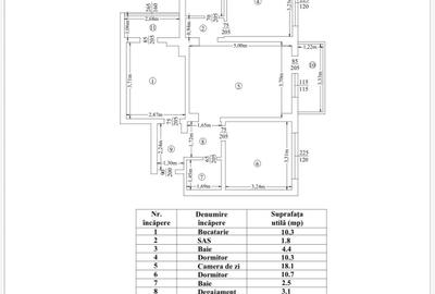Apartament cu 3 camere semidecomandat, mobilat în Central - 8