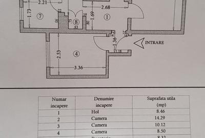 Apartament 3 camere, 2 bai, 1 balcon, 1 camara - 1