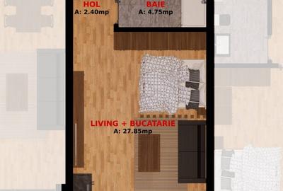 Apartament cu 2 camere decomandat în Dobroești