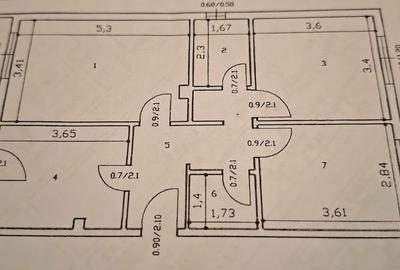 Apartament cu 3 camere decomandat, mobilat în Nicolina - 1