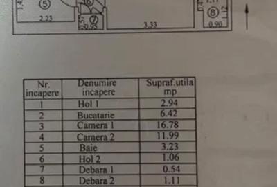 Apartament cu 2 camere semidecomandat în Țiglina 1 - 1