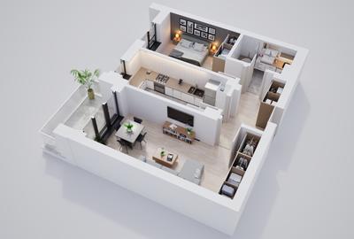 Apartament 2 camere, cartier privat cu zone verzi si parc propriu - 5