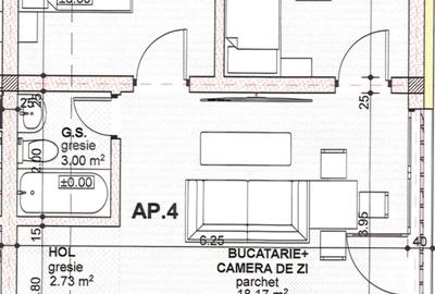 Apartament cu 3 camere, 1 bai,  decomandat Calea Moldovei, se vinde finisat - 3