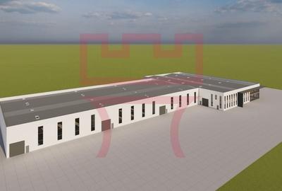 Teren ind 15000mp la drumul principal DN1C pregatit pentru hala 6650mp - 9