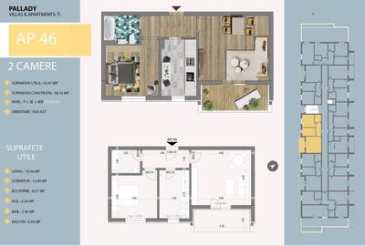 Apartament cu 2 camere decomandat în 1 Decembrie 1918 - 2