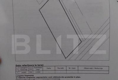 Teren intravilan 2400 mp, zona Centurii - 3