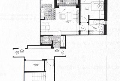 Apartament cu 2 camere decomandat, mobilat în Tractorul - 12