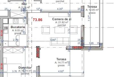 Apartament cu 3 camere semidecomandat în Între Lacuri - 2