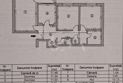 Apartament cu 3 camere la 750 de metri de statia de metrou Dristor 2 - 22