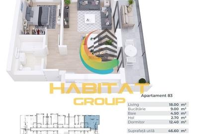 Apartament 2 Camere Sector 4  Bulevardul Metalurgiei 60.25Mp - 2