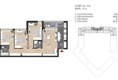 Apartament cu 4 camere semidecomandat în Străulești - 9