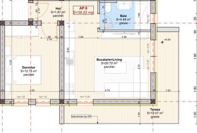 Apartament cu 2 camere în Central