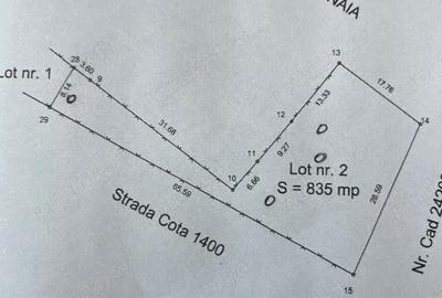 Teren de 835 mp, în Central - 1