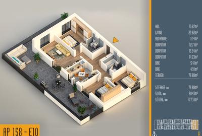 Neofort 84 - OFERTA Apartament de familie decomandat cu terasa zona verde - 12