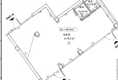 Spațiu comercial, de 80 mp, în Central