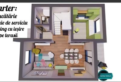 Duplex cu 4 camere cu Canalizare în Lunca Cetățuii - 10