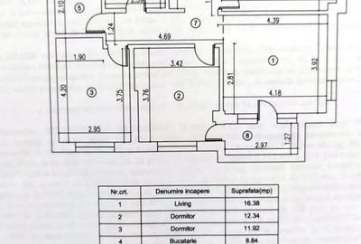 Apartament cu 3 camere decomandat în Central - 1