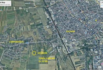 Teren intravilan Cimpineanca, 2.200 mp , d =22 ml,comision 0 % - 2